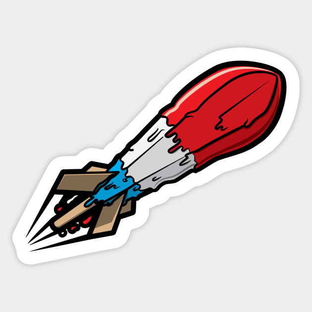 Sweet Rocket - Solo Sticker by jepegdesign